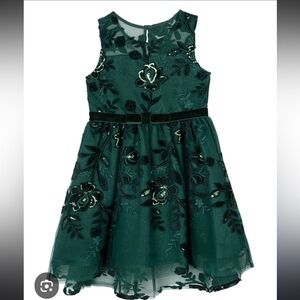 Rare Editions Girls Green Dress Size 7